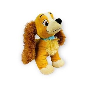 Disney Store Lady Plush Cocker Spaniel Dog Lady & the Tramp 12 Inch